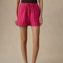 Load image into Gallery viewer, Laguna Linen Montecito Short | Sunset Pop Stripe
