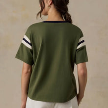 Load image into Gallery viewer, Sport Jersey Throwback Tee | Clover Varsity
