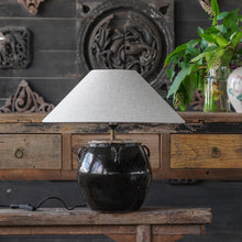 Load image into Gallery viewer, Glazed Handled Pot Table Lamp
