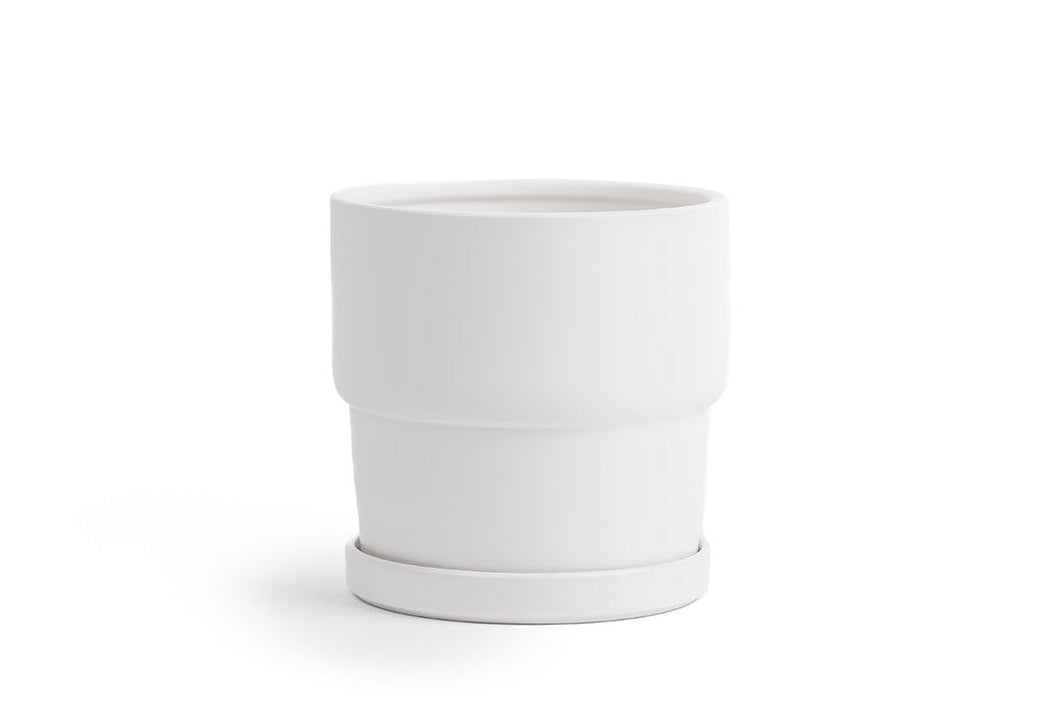 Gemstone Calyx Planter l White