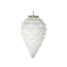 Load image into Gallery viewer, Snowy Pinecone Ornament
