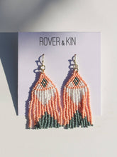 Load image into Gallery viewer, Flamingo Fringe Earrings
