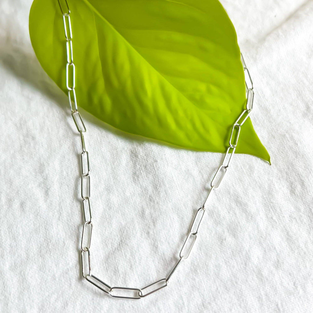 Silver Paperclip Chain