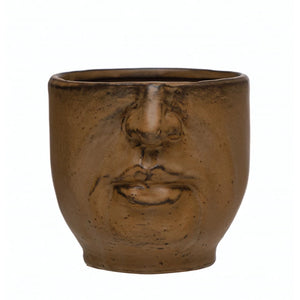 Stoneware Face Planter