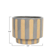 Load image into Gallery viewer, Wax Stripe Planter

