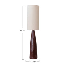 Load image into Gallery viewer, Burgundy Ceramic Floor Lamp
