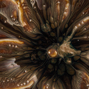 Stoneware Flower Plate