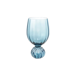 Pleated Footed Wine Glass