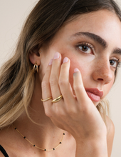 Load image into Gallery viewer, Ridged Gold Rings
