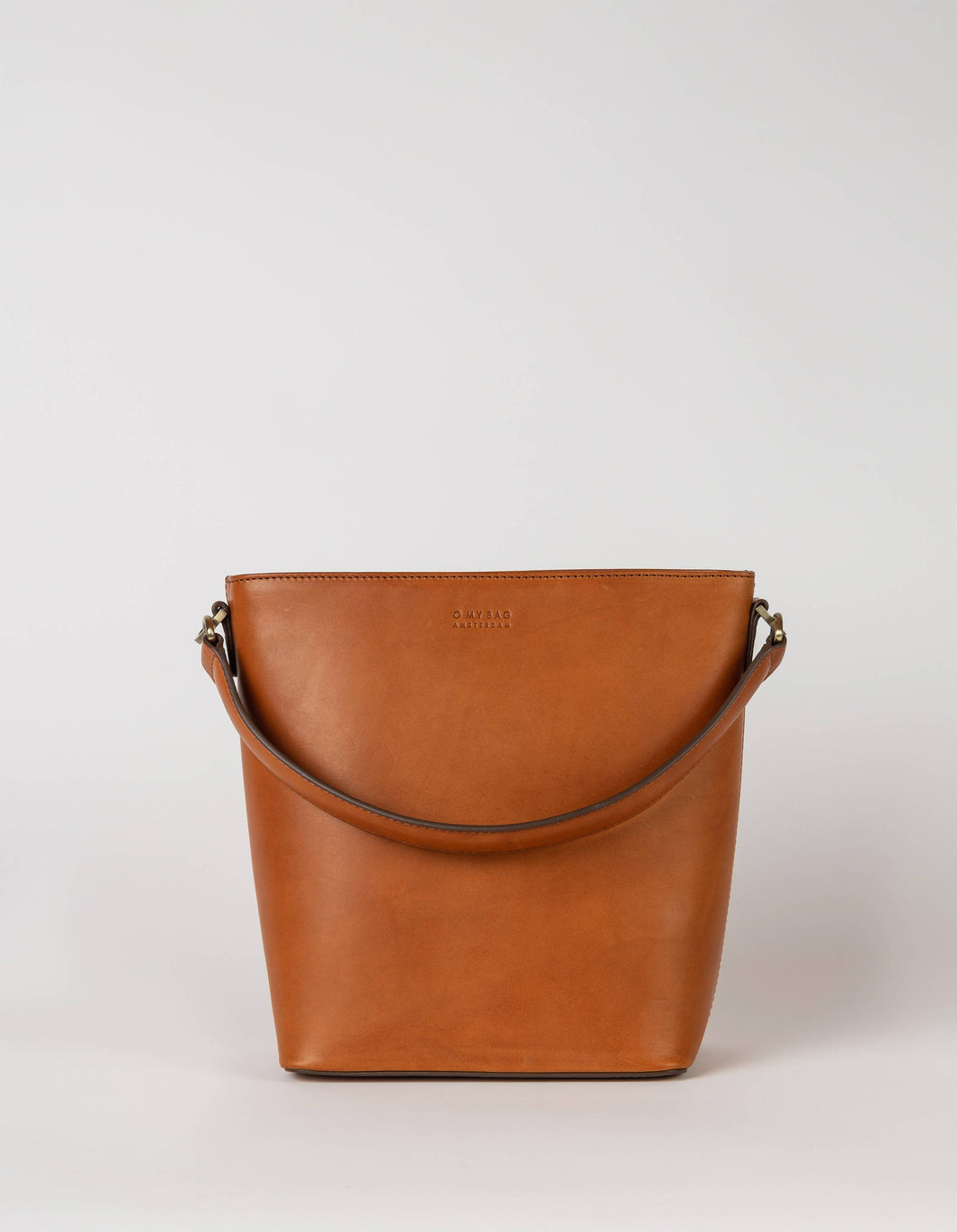 Leather Bobbi Bucket Bag Maxi | Cognac Classic Leather