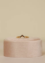 Load image into Gallery viewer, Triangle Ring | Black Lambda Pave
