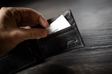 Load image into Gallery viewer, Bifold Leather Wallet l Black
