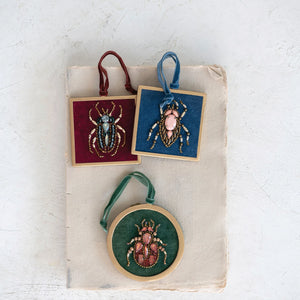 Beaded Beetle Ornaments
