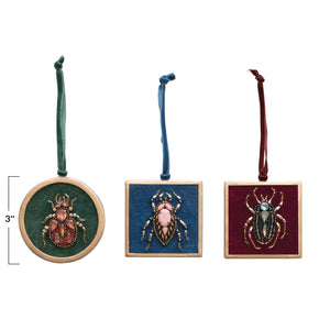 Beaded Beetle Ornaments