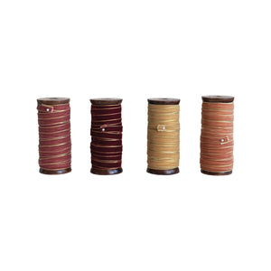 Gold Edged Velvet Ribbon