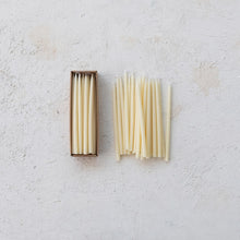 Load image into Gallery viewer, Thin Taper Candles | Ivory
