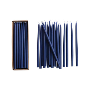 Thin Taper Candles | Navy