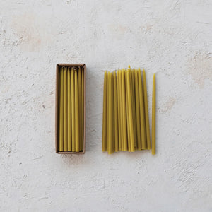 Thin Taper Candles | Chartreuse