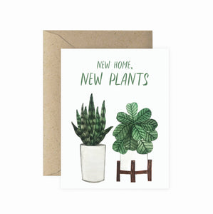 New Home New Plants Greeting Card