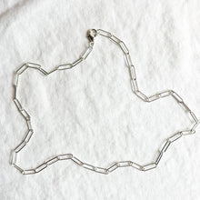 Load image into Gallery viewer, Silver Paperclip Chain
