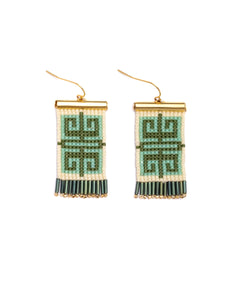 Jungle Labyrinth Earrings | Green