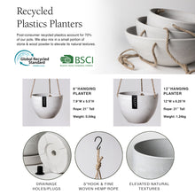 Load image into Gallery viewer, Signature Hanging Planter l Blue
