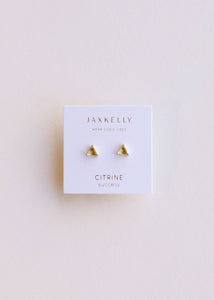 Mini Energy Gem Earrings | Citrine