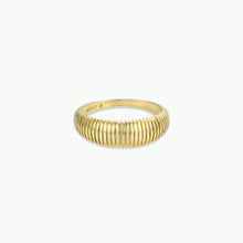 Load image into Gallery viewer, Ridged Gold Rings
