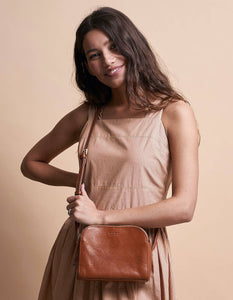 Leather Bag Emily | Cognac Stromboli Leather