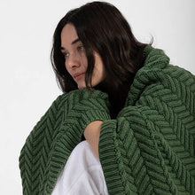 Load image into Gallery viewer, Washed Chevron Throw Blanket
