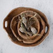 Load image into Gallery viewer, Teakwood Bowls with Handles
