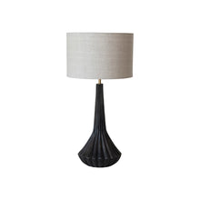 Load image into Gallery viewer, Mango Wood Pleated Table Lamp
