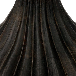 Mango Wood Pleated Table Lamp