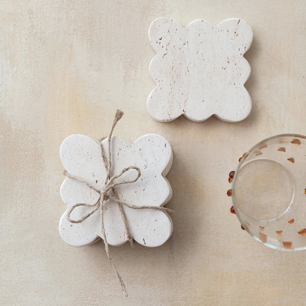 Travertine Coasters