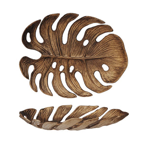 Brass Monstera Leaf