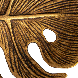Brass Monstera Leaf