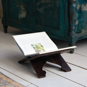 Reclaimed Wood Folding Book Holder