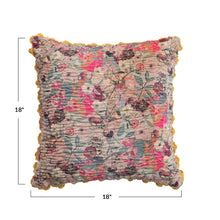 Load image into Gallery viewer, Ellie Printed Flower Pillow
