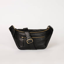Load image into Gallery viewer, Drew Bum Bag | Black Soft Grain Leather
