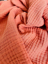 Load image into Gallery viewer, Musliin Throw Blanket | Terracotta

