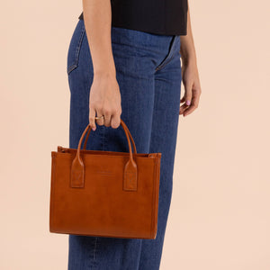 Jackie Midi | Cognac Classic Leather