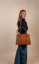 Load image into Gallery viewer, Kate Bag l Cognac Stromboli Leather
