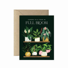 Load image into Gallery viewer, Full Bloom Plant Shelf Birthday Greeting Card
