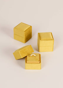 Mini Square Jewelry Box | Chartreuse