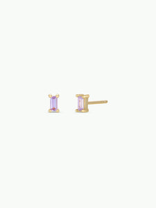Baguette Earrings | Lilac