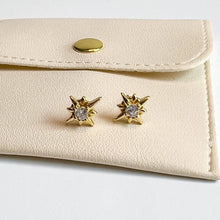 Load image into Gallery viewer, Compass Star Stud Earrings
