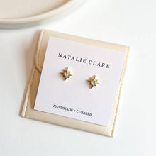 Load image into Gallery viewer, Compass Star Stud Earrings
