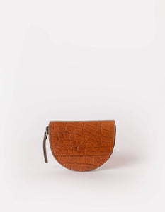 Laura Purse | Cognac Croco Classic Leather