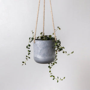 Hanging Planter | White Stone