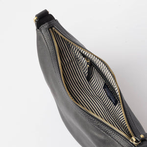 Leo Bag | Black Soft Grain Leather